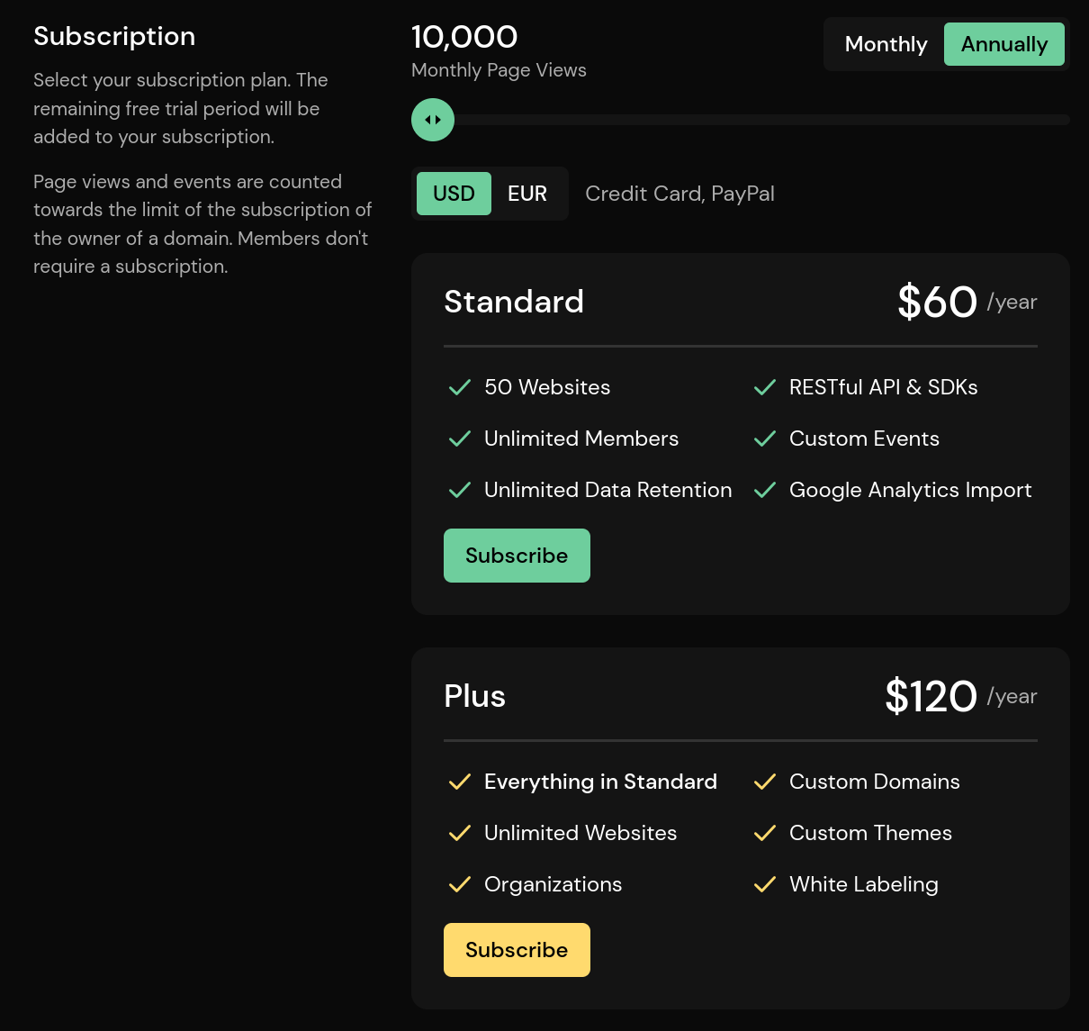 Manage Your Subscription