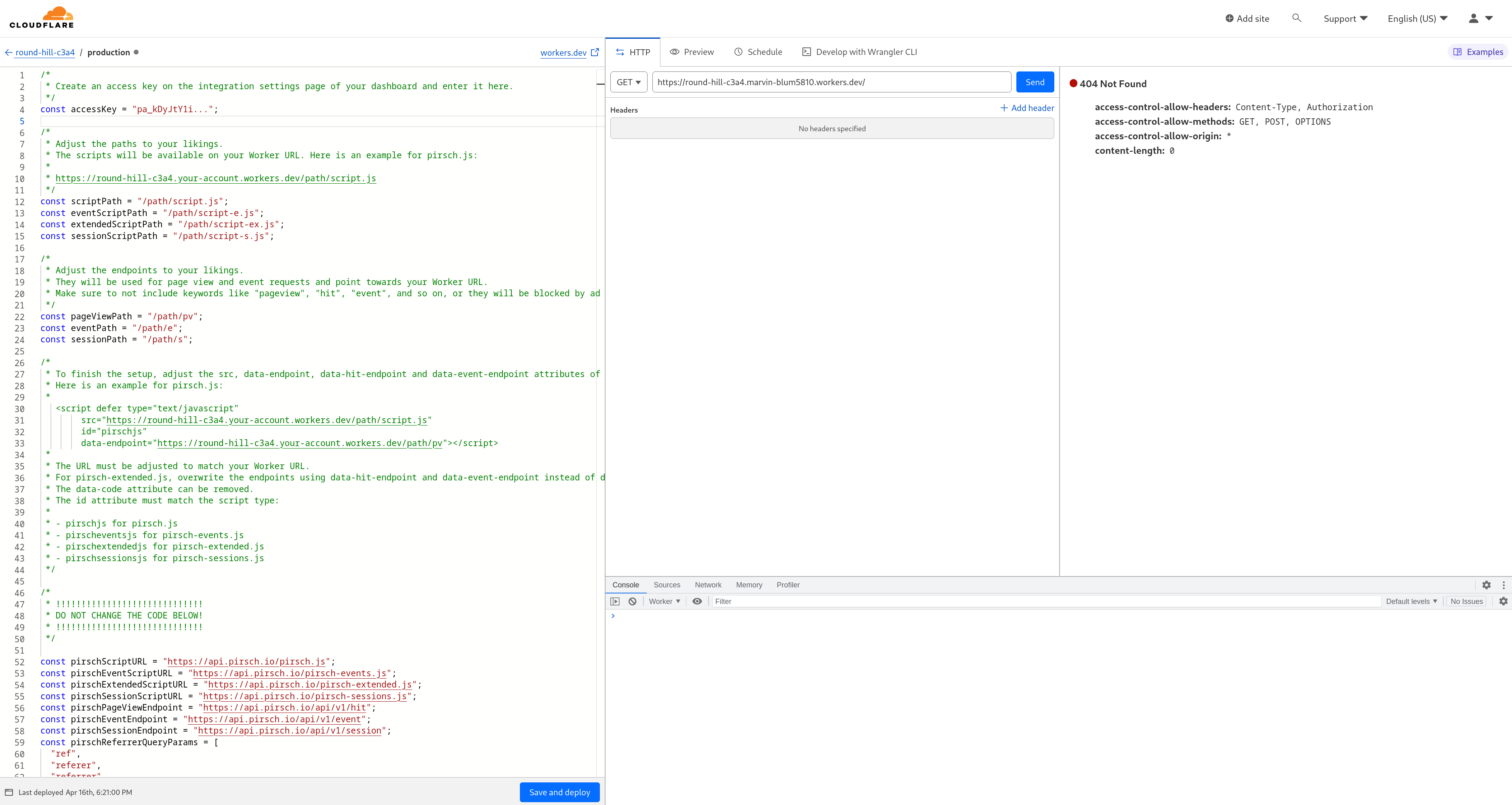 Cloudflare New Worker