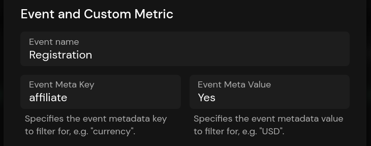 Conversion Goal Event